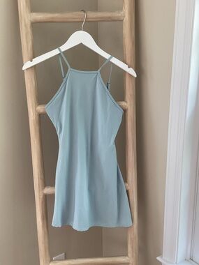 Abercrombie & Fitch light teal halter athletic dress